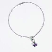 Set de joyas con forma de serpiente de 3 piezas con piedras de circonia, incluye aretes y collar, adecuado para uso en fiestas y como regalo (varios colores disponibles)