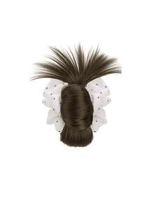 Clip de pelo sintético para mujer, clip de pelo con flor de plumas, clip de pelo para moño bajo, peinado postizo, clip de pelo occipital, clip de pelo de moda otoñal para mujer, accesorios de pelo de otoño, elegante clip de pelo tipo garra, clip de pelo, clip de pelo de disfraz de vacaciones de invierno para mujer - Multicolor - Ver 18