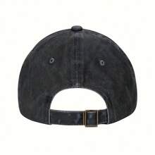 Black Cat And Jack-O'-Lanterns In A Spooky Night Landscape Hats Vintage Washed Baseball Cap