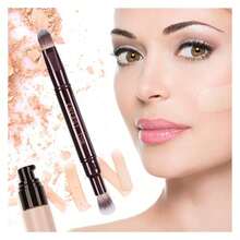 ENERGY Concealer Brush Under Eye Dual Airbrush Eyeshadow Blending Brushes With Cap - Blending Buffing Highlighting,Concealing With Liquid, Powder, Concealer, Cream, Highlighter 2-In-1 Eye Brushes - 彩色 - 查看 5