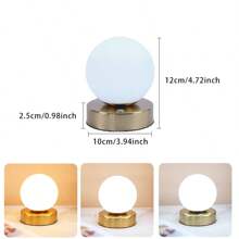 1 件三色可调光台灯，可充电学习台灯，露营台灯便携式 LED 夜灯，适用于学习阅读卧室和宿舍