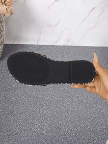 Sandálias femininas de verão com estampa de leopardo, confortáveis, casuais, vermelhas, rasteiras, chinelos leves