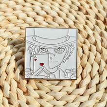 1 huy hiệu - Huy hiệu kim loại Kaitou Kid - Bộ ghim cài áo tráng men hình anime - Phụ kiện túi kim loại cao cấp với lớp phủ bóng, quà tặng manga sưu tầm - Quà sinh nhật - Quà tặng bạn bè - Quà tặng - Món quà hoàn hảo - Quà Halloween - Quà Giáng sinh - Quà Phục sinh - Nhiều màu - Xem 4