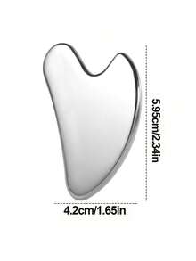 1 szt. Stal nierdzewna w kształcie serca, narzędzie Gua do masażu twarzy, przenośna deska do masażu relaksacyjnego mięśni, narzędzia Gua do twarzy ze stali nierdzewnej - narzędzia do masażu twarzy - gładkie, wytrzymałe metalowe narzędzie Guasha do twarzy i ciała, redukujące obrzęki - skrobak do masażu w kształcie serca (srebrny) Stal nierdzewna, narzędzia Guasha do twarzy, metalowe Guasha, ujędrniające skórę, masaż Guasha, narzędzie kosmetyczne do ciała, oczu i szyi, uroda, produkty do pielęgnacji skóry, spa, pielęgnacja własna, narzędzia do pielęgnacji skóry, pielęgnacja twarzy, akcesoria kosmetyczne, masaż, narzędzie do masażu twarzy, wałek do twarzy