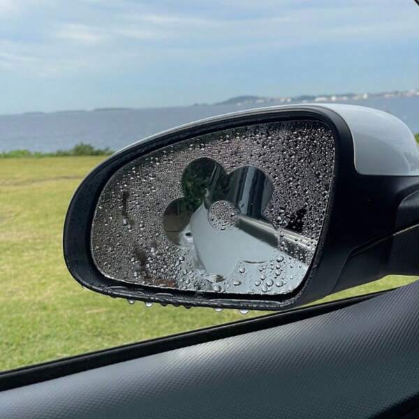2 piezas Adornos para espejo retrovisor con flores de margarita, regalo lindo, pegatinas de coche, pegatinas sutiles, pegatinas florales, accesorios de coche adorables