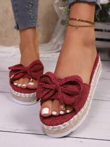 Nuevas sandalias con plataforma gruesa de moda para mujer, cómodas y casuales, zapatillas negras