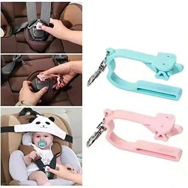 1 pieza Juego de herramientas con llavero para desbloquear y liberar la silla de seguridad infantil a prueba de uñas
