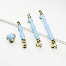 Tiradores modernos de cerámica con aleación de zinc de alta gama para gabinetes, cajones, habitación infantil, armarios y muebles