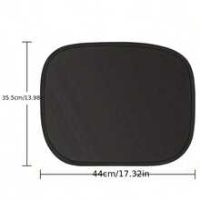 Easypie Selection 1PC/2PCS Car Electrostatic Adsorption Window Sunshade Privacy Side Shade Sunshade Camping Curtain Car Window Sunshade Car UV Cooling Kit Simple Adsorption Installation Foldable Storage Does Not Take Up Space - Black - View 3