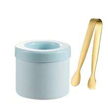 家用硅膠圓形冰塊模具,配有冰盤,diy冰淇淋工具 - 淺藍色 - 查看 19