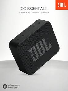 JBL GO ESSENTIAL 2 超便携无线蓝牙音箱，IP67 防水防尘，强劲低音，小巧桌面音响，理想礼物 - 黑色 - 查看 1