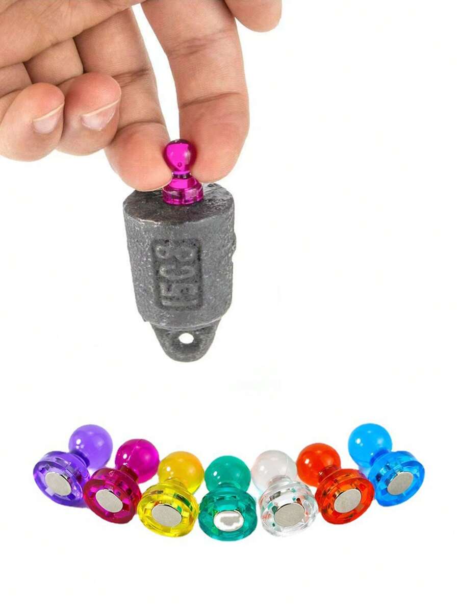 Bunte, durchsichtige Saugnapf-Pins - Memo Plan dekorative Magnete, Büro-/Küchenmagnete, personalisierte Kühlschrankmagnet für Küche, Büro, Whiteboard, Schränke und Geschirrspüler, Küchendekoration, Heimdekoration, für Schulmaterial, Schulanfang