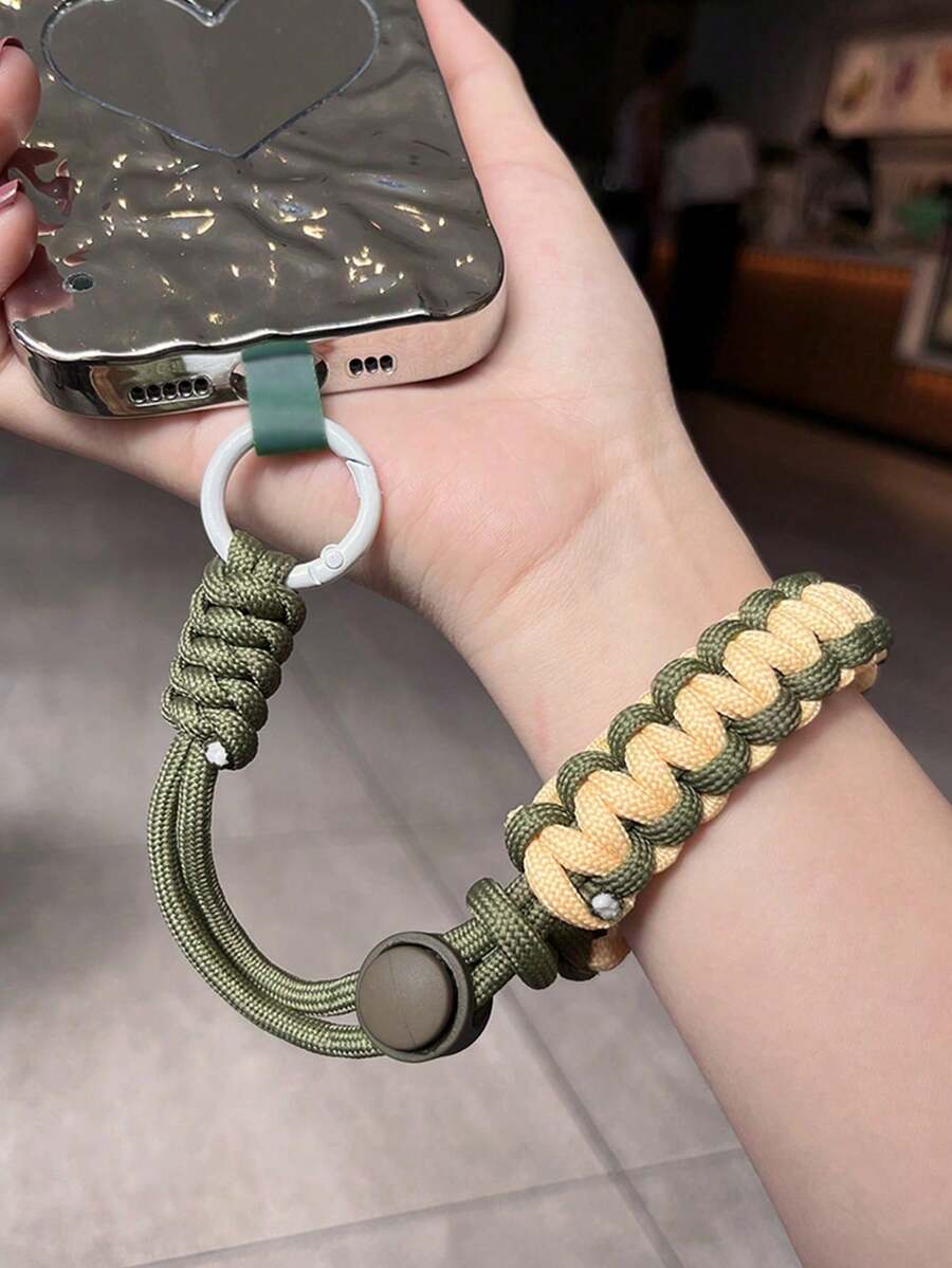 1 件可调节防盗防摔旅行手机挂绳，手工腕带，适用于通用 CCD 宠物相机外壳，带夹子和垫子 - 查看 1