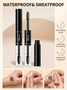 1 件双头染色和透明眉毛定型凝胶，眉毛凝胶 - 防水、防晕染和自然妆效，24 小时持久配方 - 多色+透明 - 查看 6