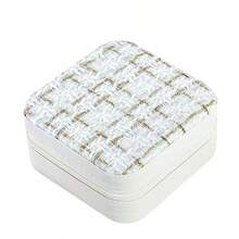 简易收纳旅行便携式珠宝收纳盒耳环戒指小首饰盒女士收纳整理器旅行必备返校宿舍收纳