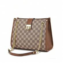 Women Tote Bags - AHR棋盤格-卡其 - 查看 7