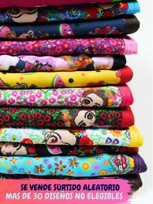 6 Mandiles Gabán De Cierre Estampado Mini-Frida Surtido - Surtido Aleatorio - Ver 3