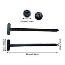 Nylon Universal Cable Tie Buckle,100-300 PCS Pin And Button Zip Ties Self-Locking - 100 PCS - View 11