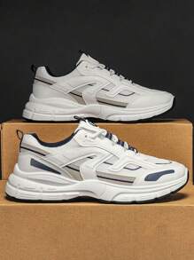 2025 新款男鞋，透气休闲学生跑步旅行运动厚底增高复古运动鞋，2000 年代秋冬风格情人节创意 - 彩色 - 查看 2