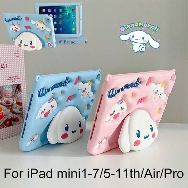 Sanrio Hello Kitty Cute Soft Protective Case Compatible With IPad Mini1234567/789th/10th/11th/Air/Pro For Kids Boys Girls, [Affordable, Durable, Shockproof, Anti-Scratch, Stand, Anti-Drop, Anti-Slip, Anti Fingerprint Bracket, Scratch Resistant, ] Silicone Material, High Aesthetic Value Holiday Gifts And Prizes, Minimalist Stylish Luxury Tablet Cover Compatible With IPad Mini1234567/10.2inch/10.5inch/10.9inch/11inch/10th