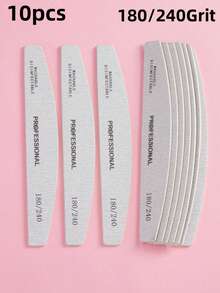 5pcs Nail File, 100/180 Grit Nail Files For Natural Nails, Professional Strong Emery Boards For Nails Doubled Sides Washable Fingernail Files Manicure Tool Set - Light Grey - View 14