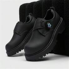 Men's 2025 New Spring Season Niche High-End Zipper Derby Casual Shoes, Commuting Versatile Design - Black - View 5