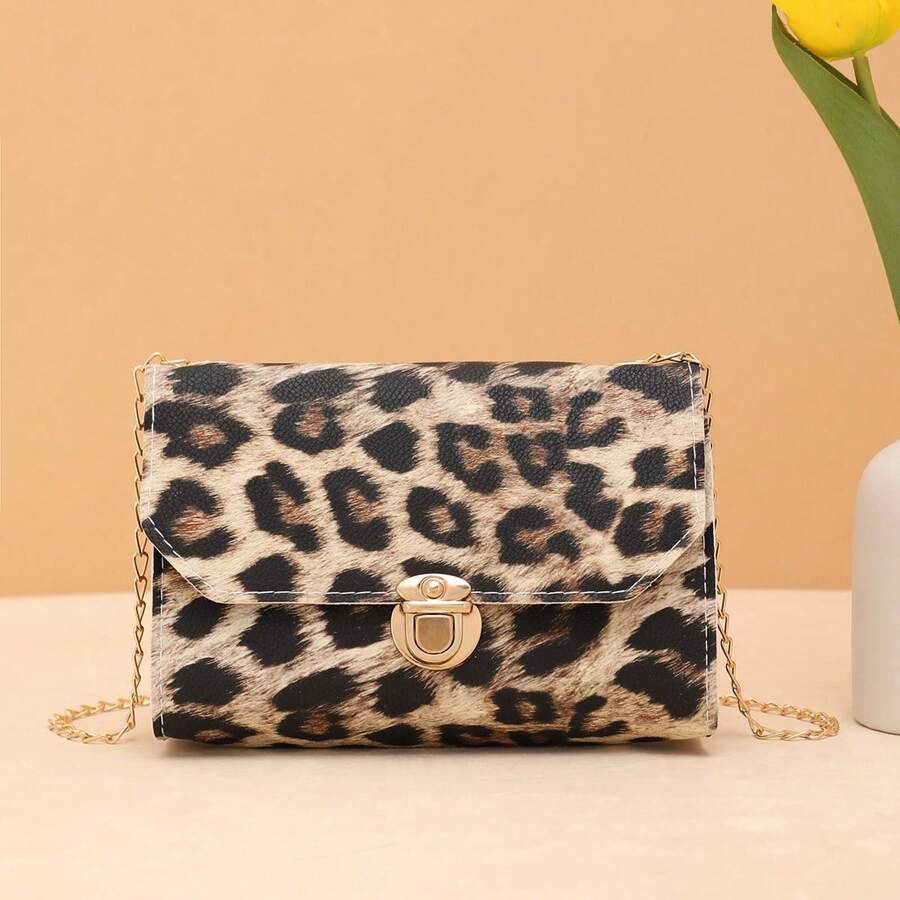 Vintage Fashion Personal Animal Pattern Chain Mini Square Bag, Daily Shopping - Multicolor - View 1
