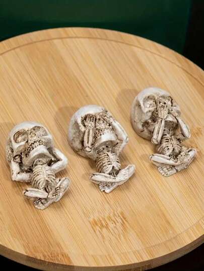 3 bức tượng nhựa "Không nhìn điều ác, không nghe điều ác, không nói điều ác", Trang trí bàn làm việc, Trang trí văn phòng, Tủ tivi, Tủ quầy bar, Trang trí nhà cửa, Trang trí nội thất ô tô, Trang trí trong nhà và ngoài trời, Phụ kiện bàn làm việc