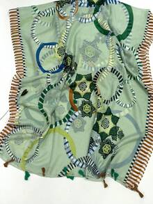 1pc Muslim Women's Versatile Cute Delicate Spring/Summer New Arrival Sweet Retro Pink Series Sunscreen Shawl Scarf - Multicolor - View 9