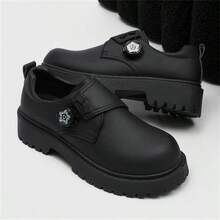 Men's 2025 New Spring Season Niche High-End Zipper Derby Casual Shoes, Commuting Versatile Design - Black - View 1