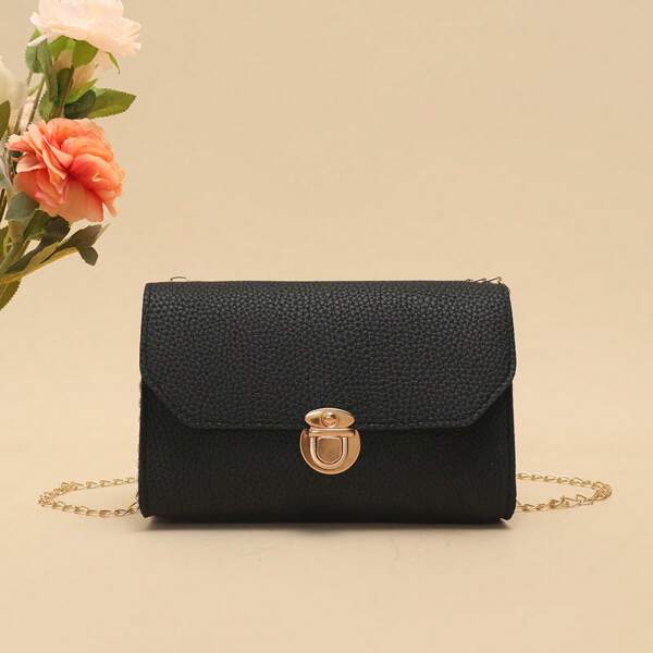 Bolsa Quadrada Pequena com Corrente e Estampa de Animal Vintage na Moda Personalizada, para Uso Diário e Compras