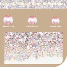 Décorations de diamants en résine strass à fond plat de 0,2 cm / 0,3 cm / 0,4 cm pour les tasses, les jouets, l'artisanat, les chaussures, les vêtements