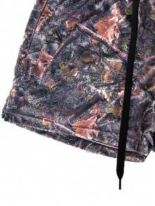 Quần short thể thao nhanh khô Colorblock dành cho nam có dây rút, trang phục thường ngày đi biển, họa tiết Paisley, phong cách Hawaii - màu đen - Xem 5