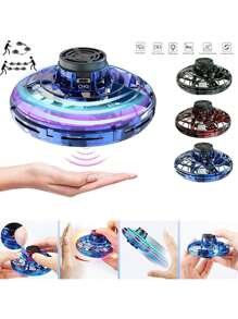 Juguete de giro suspendido con iluminación, juguete de novedad de giro de vuelo libre con aire comprimido, juguetes giratorios voladores creativos para adolescentes