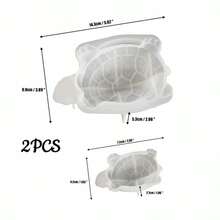 2 件 3D 乌龟硅胶模具、乌龟粘土模具、石膏模具、乌龟蜡烛模具、香薰石膏摆件、创意混凝土石膏模具、适用于石膏、混凝土和树脂工艺品、现代设计、适合工艺爱好者和 DIY 爱好者、家居和生日的完美礼物 - 彩色 - 查看 14