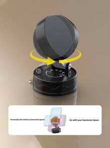 Soporte magnético para teléfono celular de doble cara, plegable 360 grados, portátil, con ventosa con funciones completas, diseño redondo, funcionamiento con una sola mano, adecuado como regalo de vacaciones