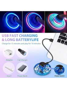 Juguete de giro suspendido con iluminación, juguete de novedad de giro de vuelo libre con aire comprimido, juguetes giratorios voladores creativos para adolescentes