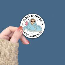 1/3 件卡通保险杠贴纸“即使坏人也会伤心” - 乙烯基自粘心理健康贴花，适用于汽车、水瓶、笔记本电脑 - 光面处理，后置，一次性粘合剂，趣味设计，适用于学校用品，返校 - Multicolour - 查看 12