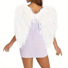 1pc Colorful Feather Angel Wings, Personalized Costume Prop For Adults, Suitable For Festivals, Performances, Cosplay Halloween Halloween Accessories