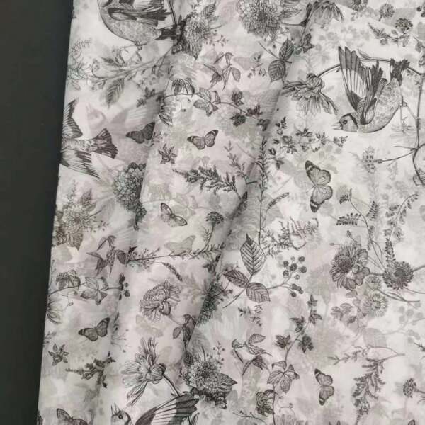Black Floral & Landscape Pattern Gift Wrapping Tissue Paper - Suitable For Gift Wrapping, Bouquet Wrapping, Arts & Crafts, DIY, Packaging Bags, Birthday, Wedding And Any Occasions Decoration