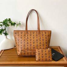 女士通勤上课高端手提包，2025新款时尚单肩包，卡通泰迪熊托特包