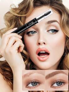 1 件双头染色和透明眉毛定型凝胶，眉毛凝胶 - 防水、防晕染和自然妆效，24 小时持久配方 - 多色+透明 - 查看 3