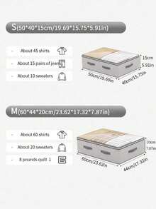 1 túi đựng đồ dưới gầm giường trong suốt, túi đa năng, túi đựng chăn mền đặt trên nóc tủ quần áo, túi đựng quần áo dưới gầm giường, túi đựng đồ chơi dưới gầm giường, chống thủng và bền chắc, khóa kéo kim loại hai chiều, thiết kế có thể gập lại, tay cầm rộng, thích hợp cho việc dọn dẹp nhà cửa, quản lý không gian, du lịch. - Xám - Xem 2