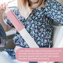 10pcs Pink Leather Steering Wheel Cover For Women Cute Car Accessories Set With Seat Belt Covers Car Coasters Bling Start Button Ring Air Vent Clip