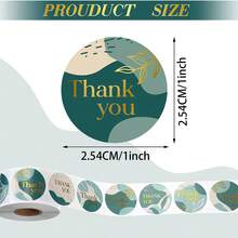 2000 张贴纸/4 卷 1 英寸感谢装饰贴纸自粘贴纸标签信封贴纸烘焙装饰贴纸，适用于学校用品，返校