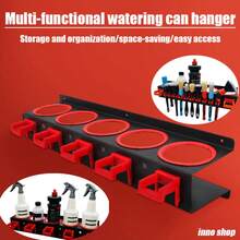 9 件 - 专业金属调料架和研磨机储物架 - 多功能壁挂式收纳架，配有圆形和矩形支架，包含安装螺丝，适用于厨房和车库，细节刷收纳架，适合女性收纳整理器，旅行必需品，返校宿舍收纳