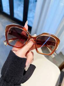 LiMiaoMiao 1 chiếc kính thời trang đa giác Unisex đa năng - Nhiều màu - Xem 17