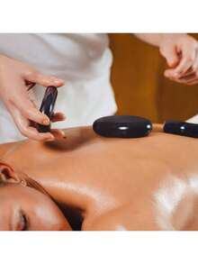1 Set Hot Stones Massage Heater Kit, Portable Hot Stone Massage Set With Heater, Hot Rocks Basalt Massage Stones For Home SPA Heating Therapy Relaxation - Multicolor - View 10