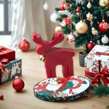 Christmas Reindeer Shaped Candle Mold, Christmas Snow Reindeer Element Handmade DIY Plaster Decorative Silicone Mold, Holiday Party Atmosphere, Homemade Creative Home Decor Art Decorative Silicone Mold - White - View 6