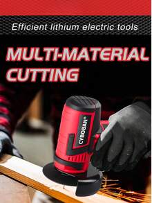 CYBOBAN电动工具，12V微型角磨机，可充电锂电池抛光机，除锈、切割、抛光，多功能，低噪音，2.0Ah大容量锂电池。新款2025款配备6个角磨片，价格稍贵，但物超所值。 - 熱戀紅 - 查看 4